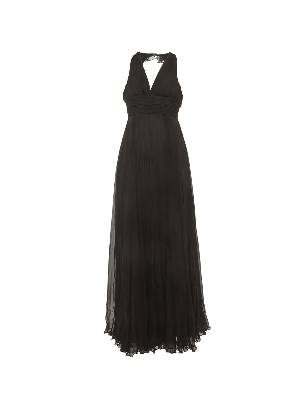 Versace Pre-Owned halterneck maxi dress - Black