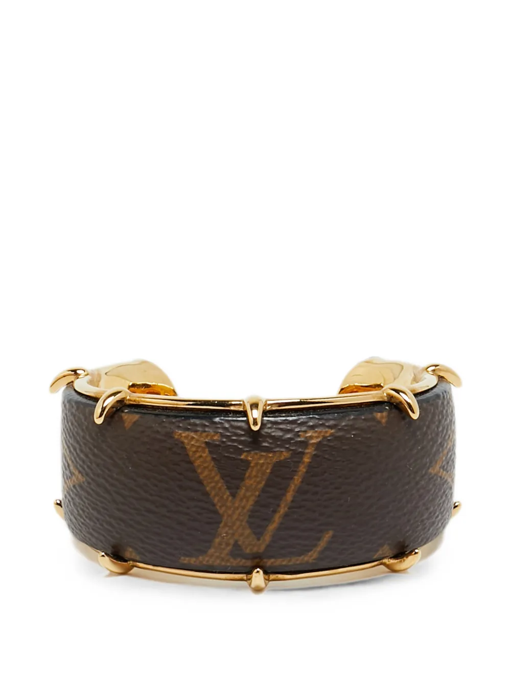 Louis Vuitton Pre-Owned Monogram canvas cuff bracelet - Oro