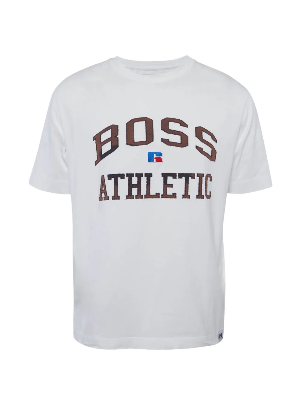 BOSS logo-embroidered jersey T-shirt - Bianco