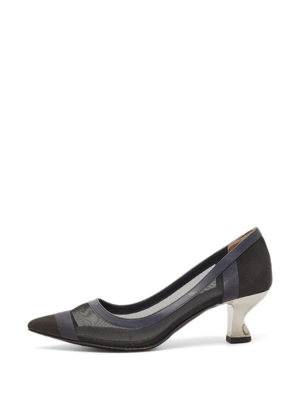 Fendi Pre-Owned Colibri mesh pumps - Nero