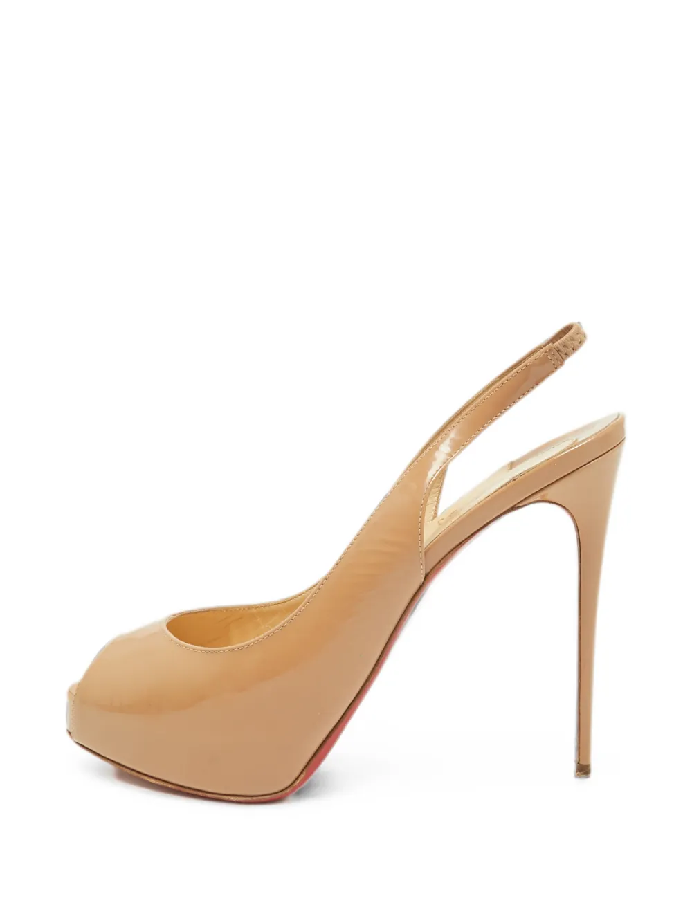 Christian Louboutin Pre-Owned Private Number peep-toe pumps - Nude
