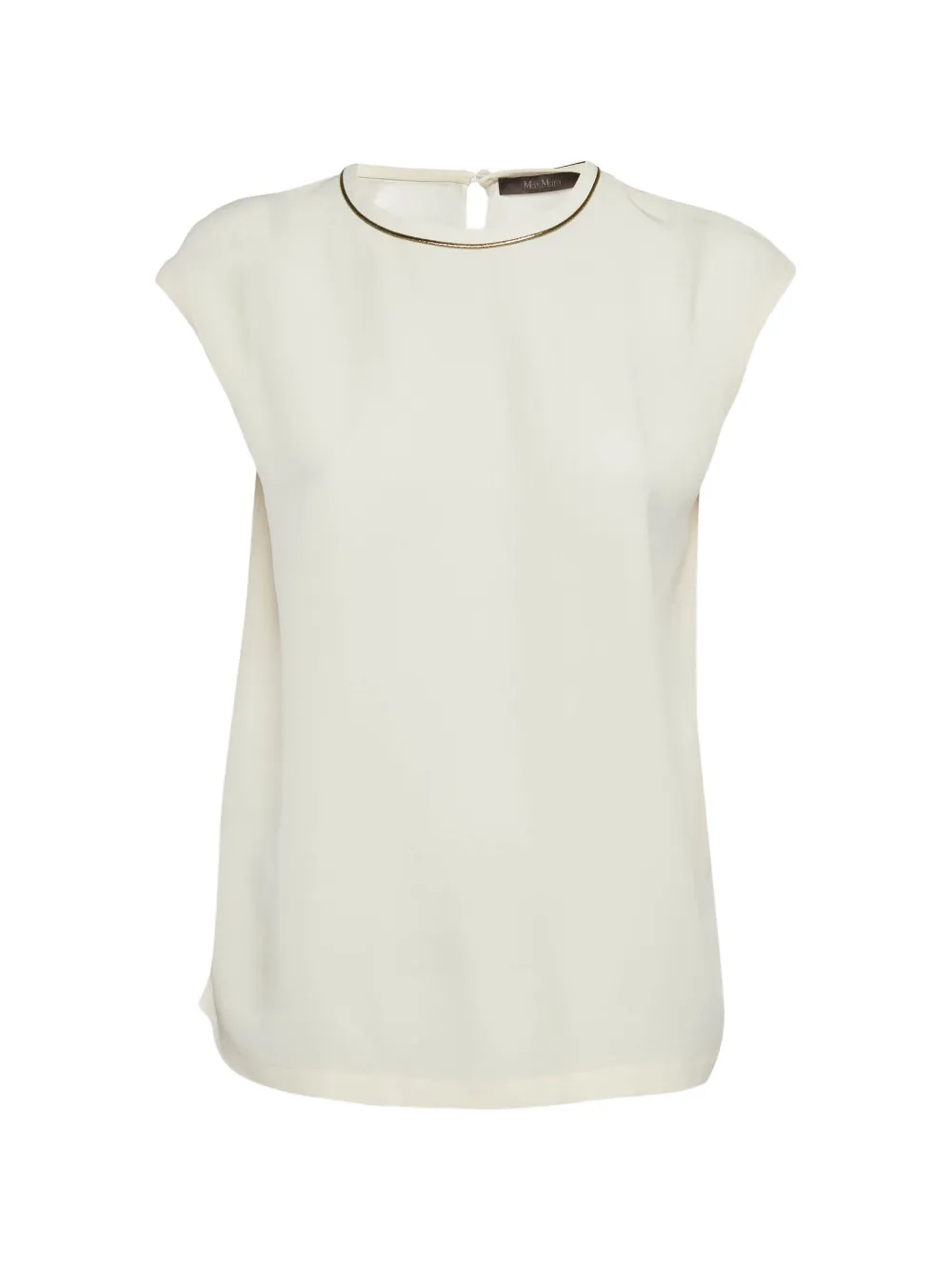 Max Mara sleeveless textured blouse - Neutrals