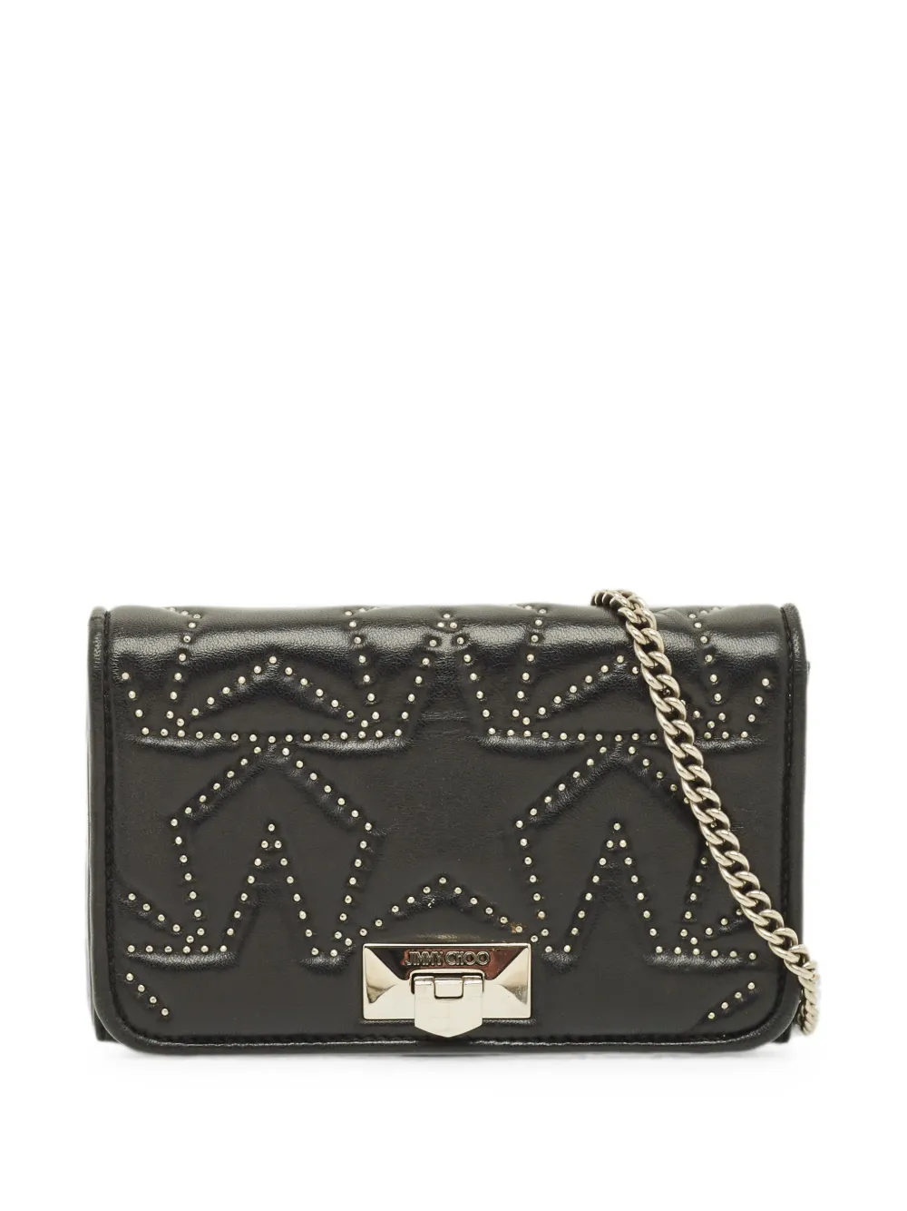 Jimmy Choo Pre-Owned Helia star-studded shoulder bag - Schwarz