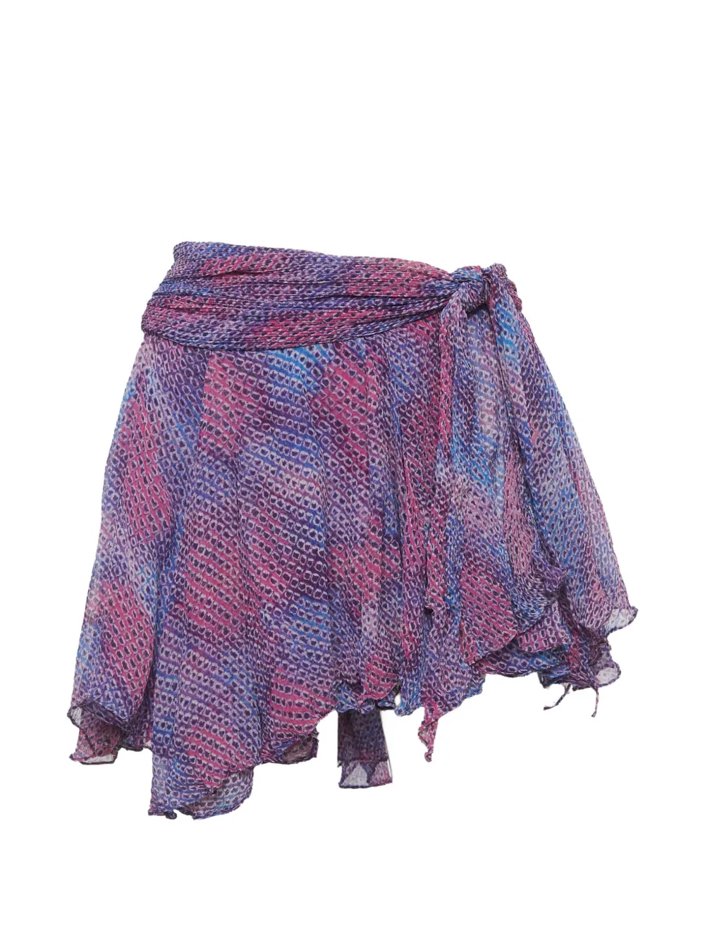 ISABEL MARANT printed wrap mini skirt - Viola