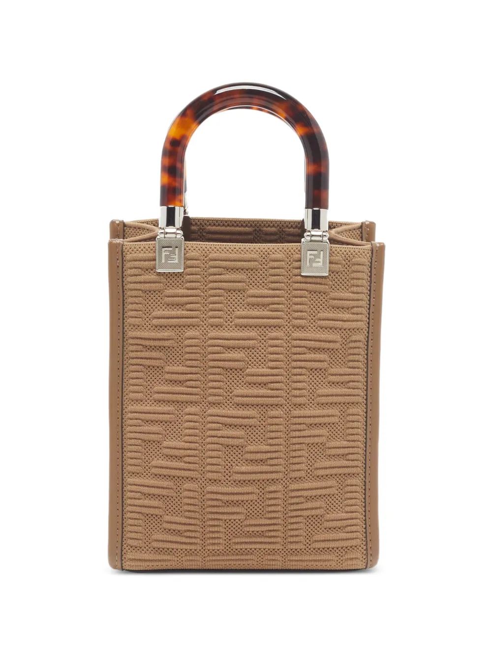 Fendi Pre-Owned Borsa tote Sunshine Zucca goffrata 2021 - Toni neutri