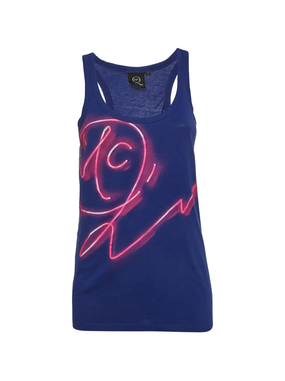 Alexander McQueen Pre-Owned graphic-print tank top - Blue