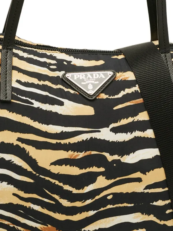 アニマルプリント ハンドバッグ Prada Pre-Owned Tessuto アニマルプリント ハンドバッグ