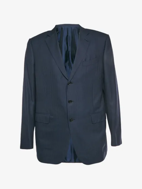 Ermenegildo Zegna Vintage Trofeo 600 pin-striped single-breasted wool blazer