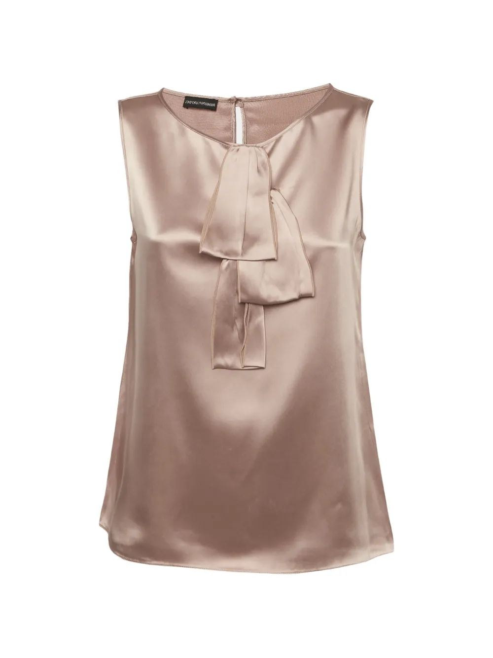 Emporio Armani Pre-Owned bow-detail sleeveless blouse - Rosa