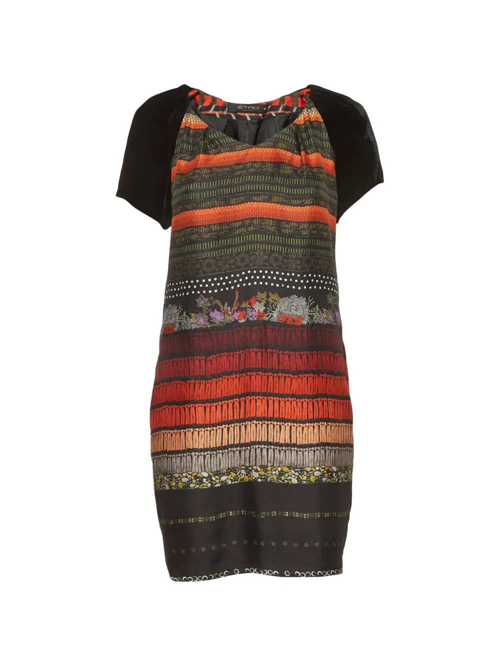Etro Pre-Owned abstract-print mini dress - Nero