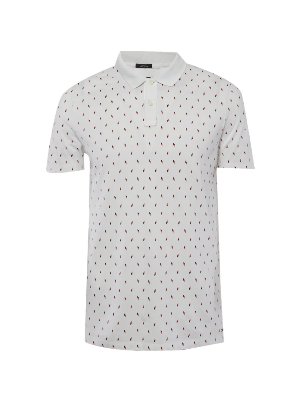 BOSS GREEN HUGO BOSS printed pique polo T-shirt - Bianco