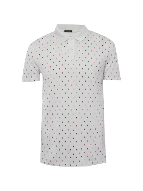 BOSS GREEN HUGO BOSS printed pique polo T-shirt
