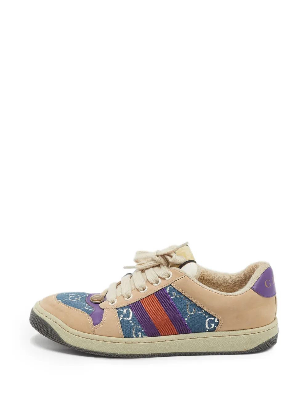 Gucci Pre-Owned Sneakers Screener in tela GG - Toni neutri