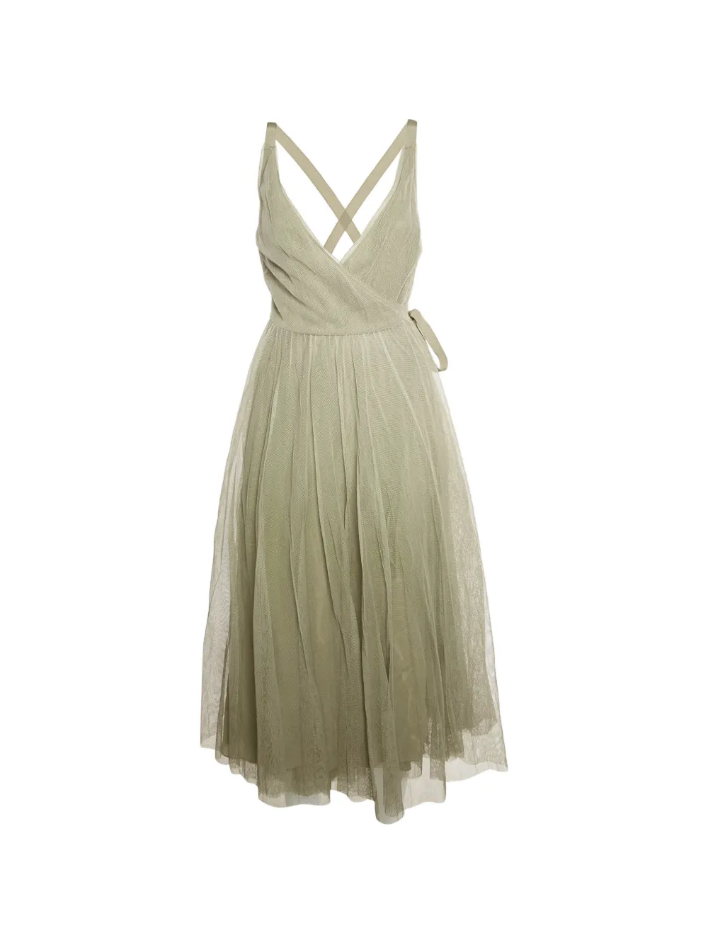 Christian Dior Pre-Owned wrap strappy maxi dress - Verde
