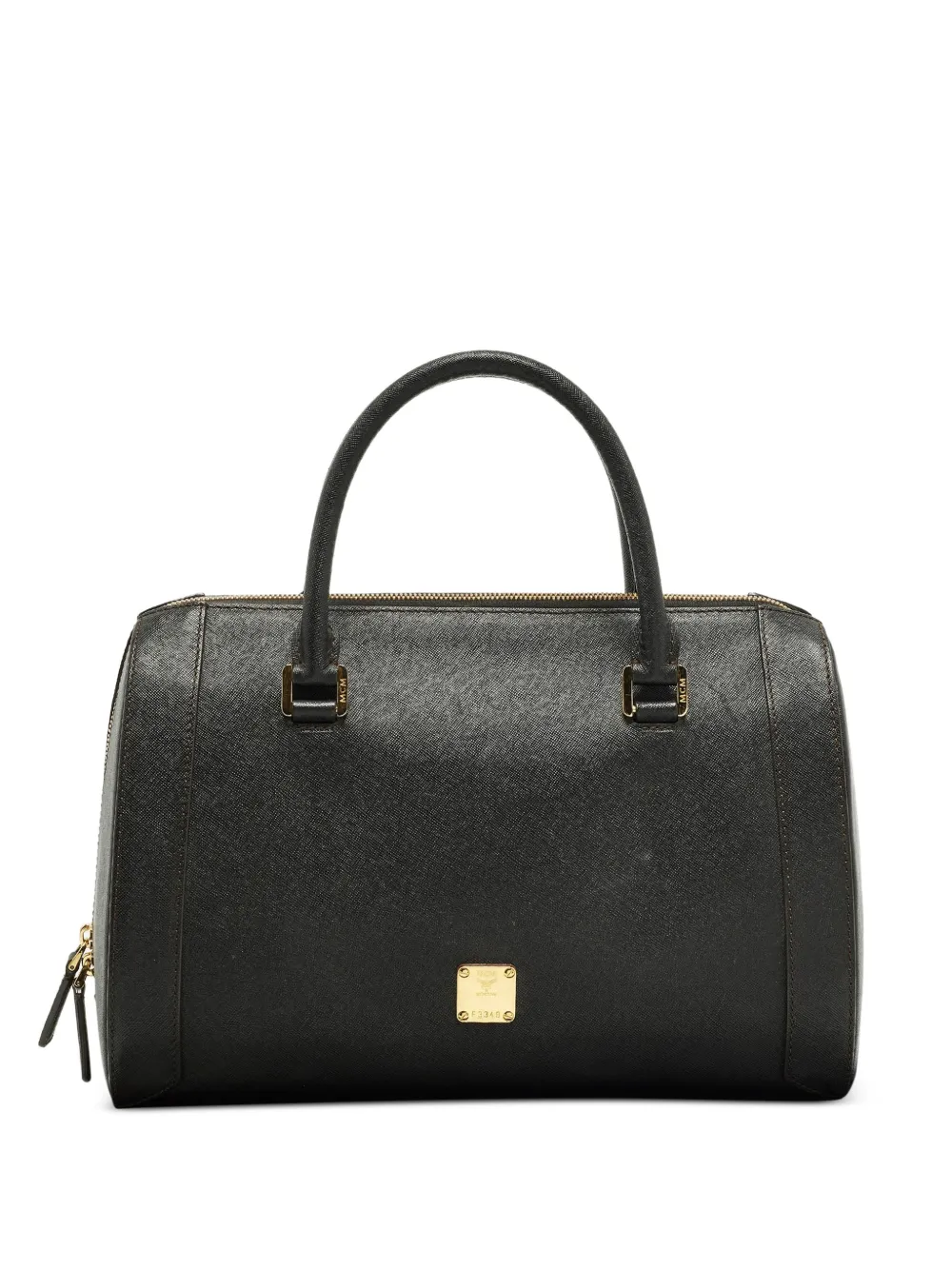 MCM Pre-Owned Borsa tote Boston in pelle - Nero