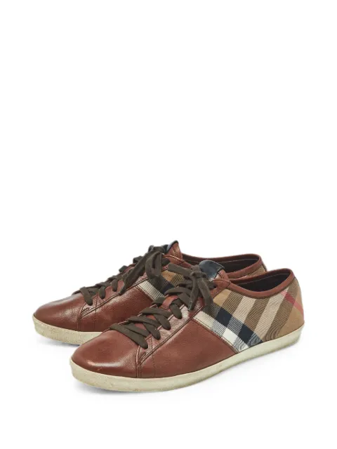 Burberry Pre-Owned Nova Check low-top sneakers