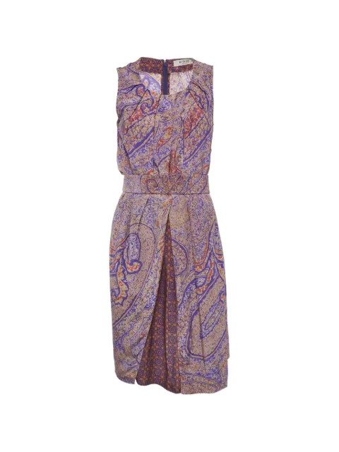 Etro Pre-Owned midi floral-print sleeveless dress
