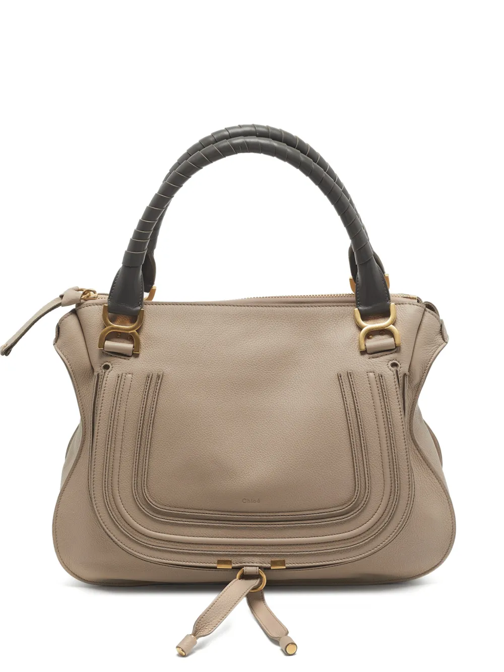 Chloé Pre-Owned large Marcie stitched tote bag - Toni neutri