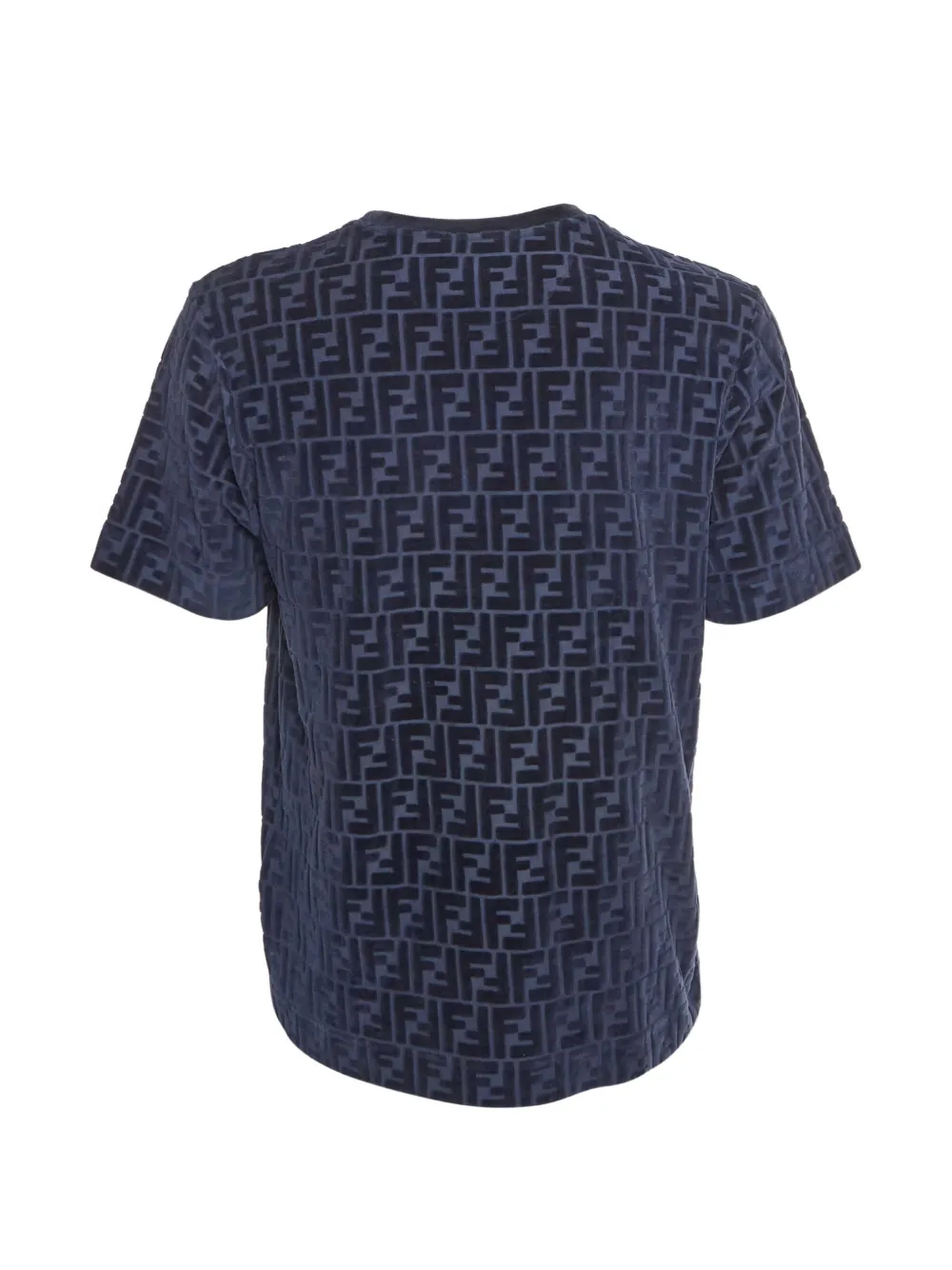 Fendi Pre-Owned Zucca Patterned T-shirt | Blue | FARFETCH