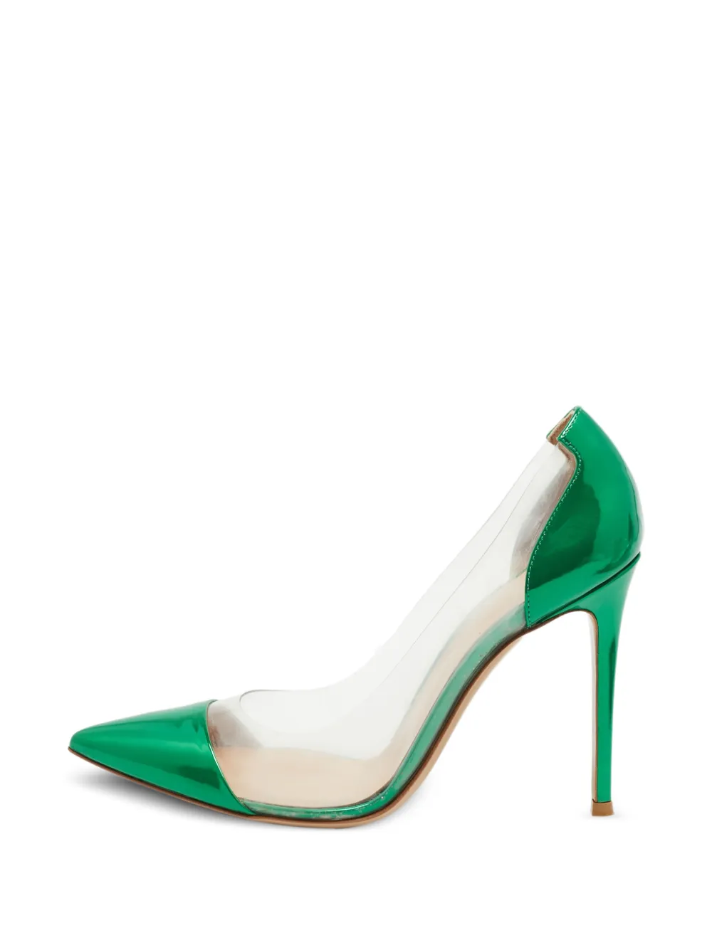 Gianvito Rossi Plexi pointed-toe pumps - Grün