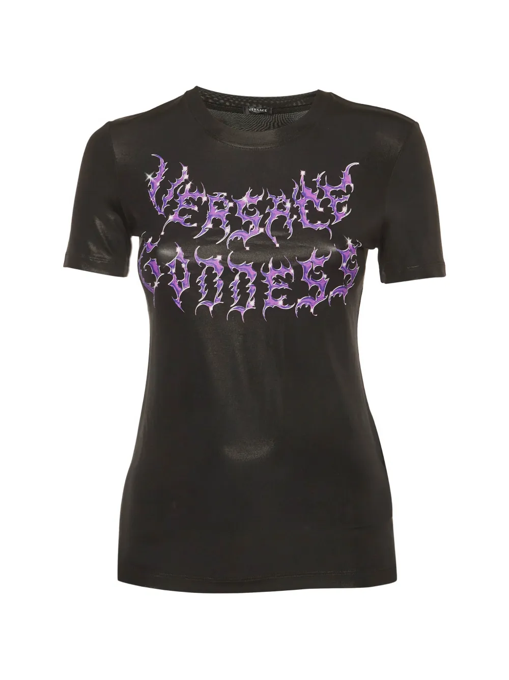 Versace Pre-Owned Goddess print T-shirt - Nero