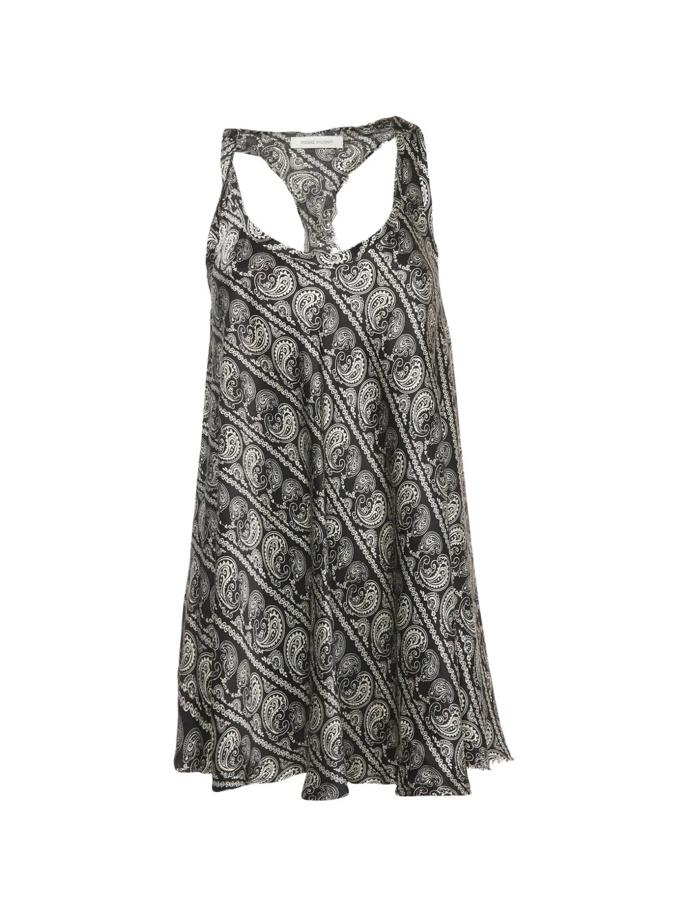 Pierre Balmain paisley-print sleeveless blouse - Nero