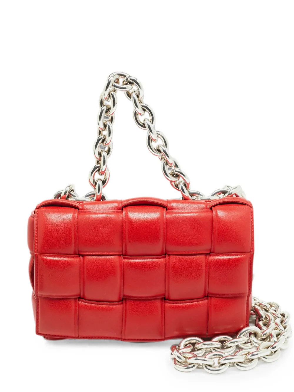 Bottega Veneta Pre-Owned Cassette padded shoulder bag - Rosso