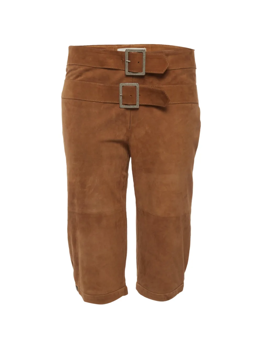 Valentino Garavani Pre-Owned buckle-detail shorts - Marrone