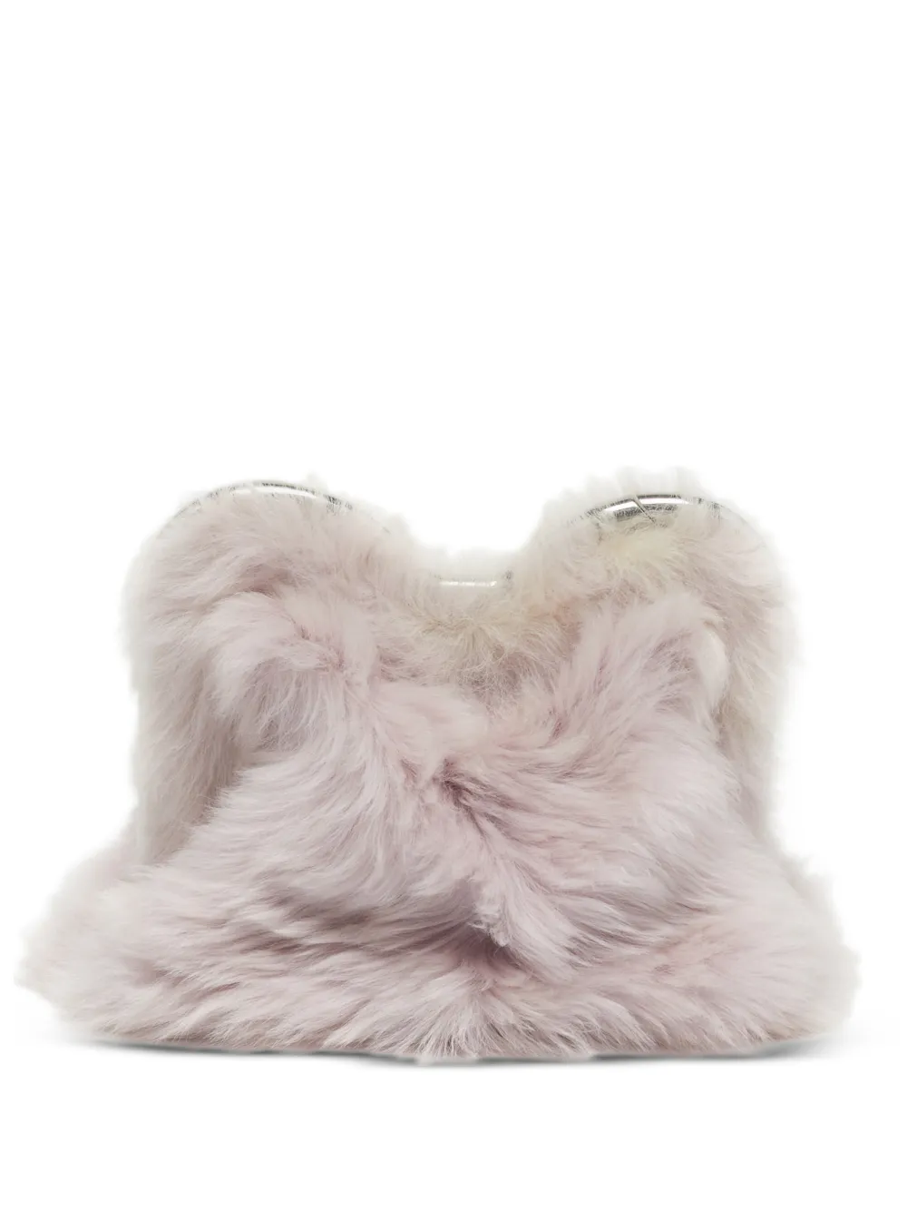 Burberry Pre-Owned faux-fur clutch bag - Viola