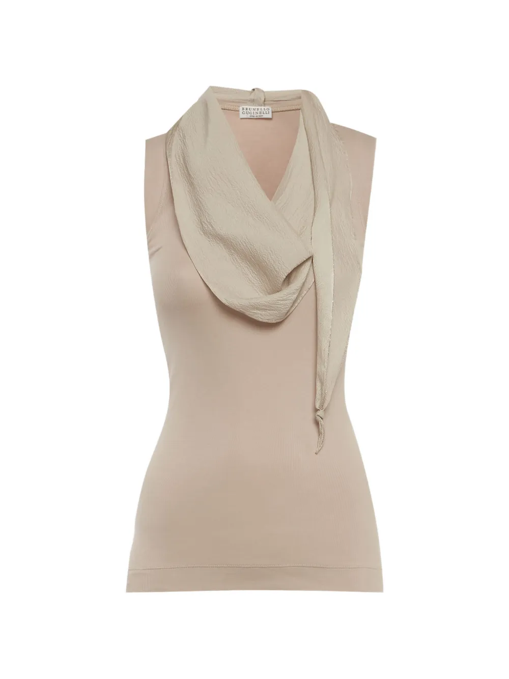 Brunello Cucinelli rib-knit tank top - Nude
