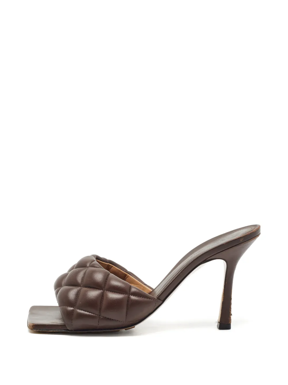 Bottega Veneta Pre-Owned Lido quilted leather sandals - Marrone