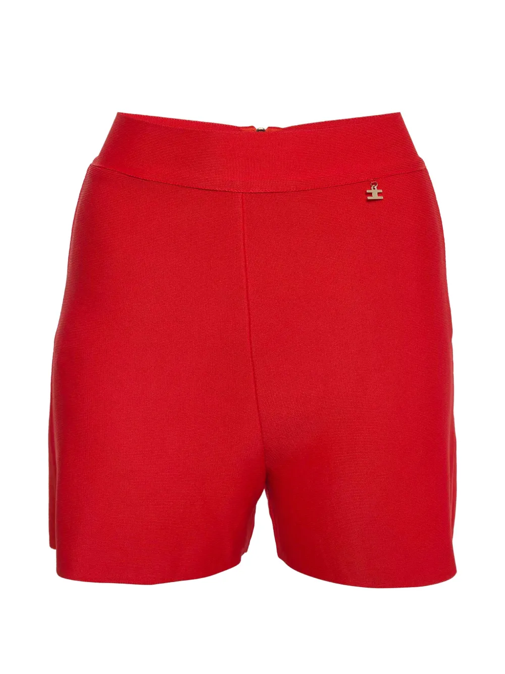 Elisabetta Franchi elastic-waistvband shorts - Rosso