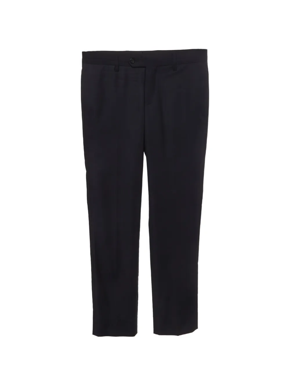 Emporio Armani Pre-Owned wool-blend tailored trousers - Nero