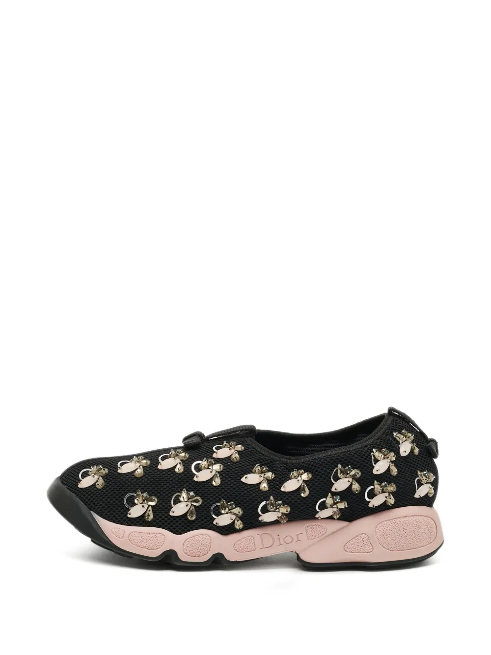 Christian Dior Pre-Owned Fusion embellished sneakers - Schwarz
