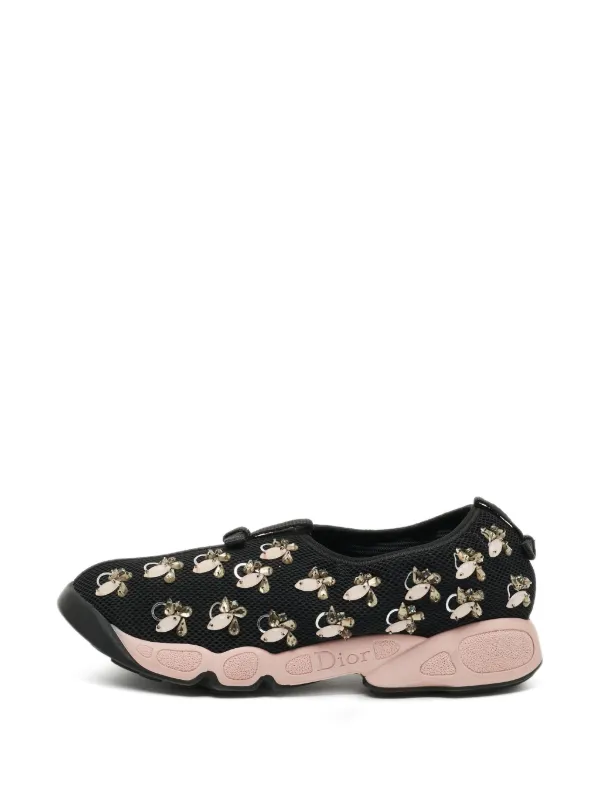 美品　Christian Dior ディオールフュージョンスニーカー　ビジュー Christian Dior Pre-Owned Fusion スニーカー | ブラック | FARFETCH JP