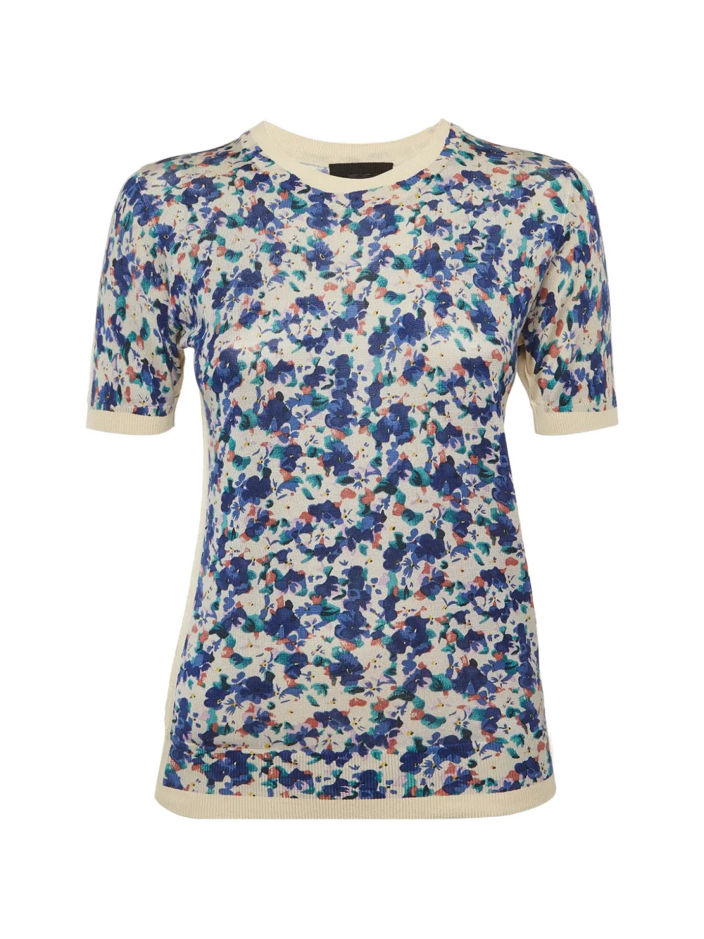 Dolce & Gabbana Pre-Owned floral-print silk T-shirt - Toni neutri