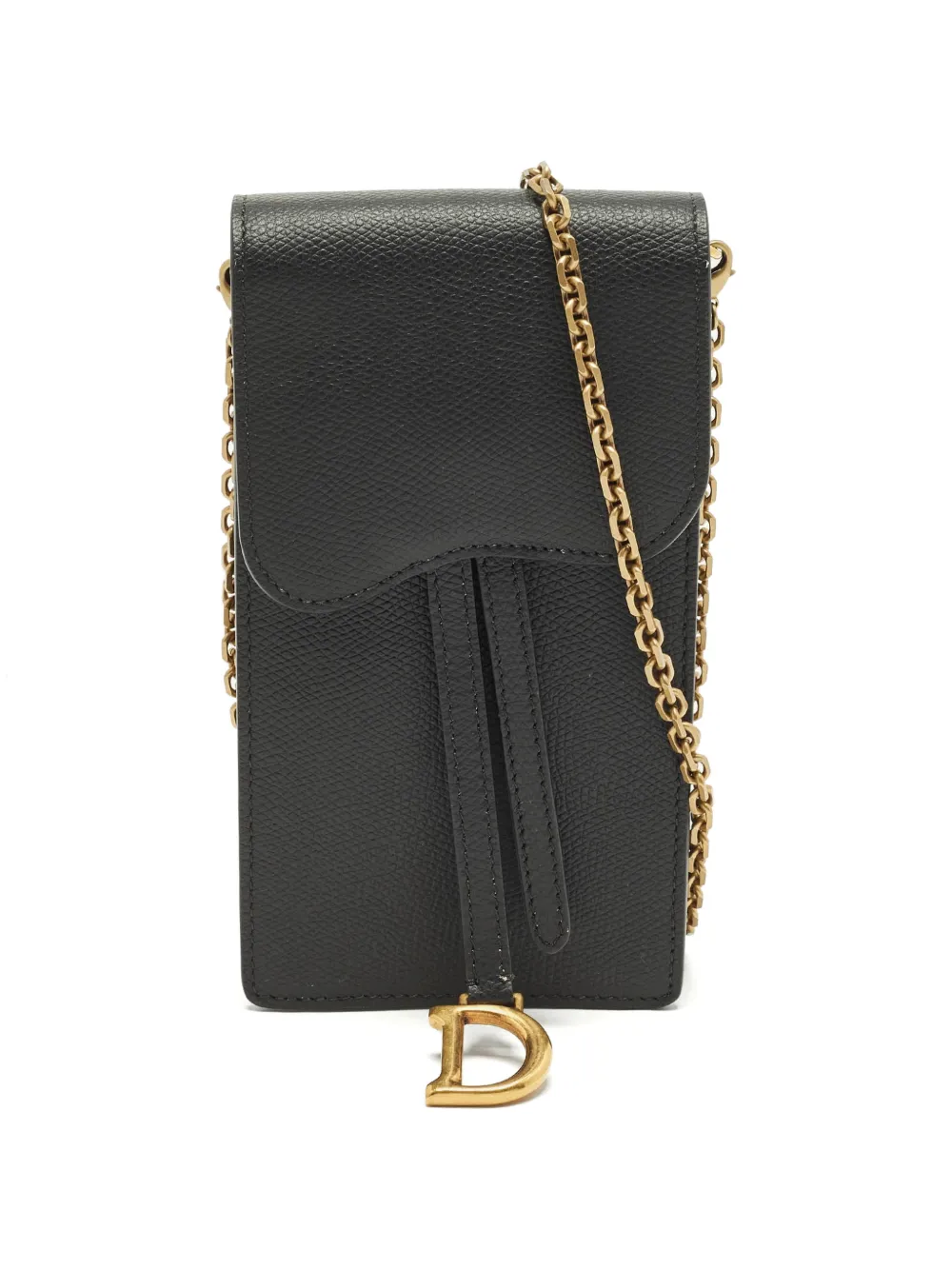 Christian Dior Pre-Owned 2019 Saddle chain cross body bag - Nero