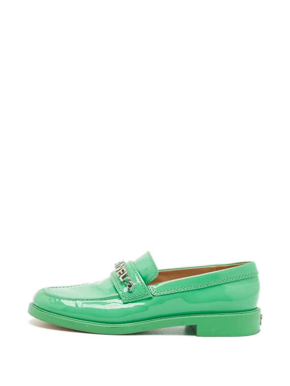 CHANEL Pre-Owned Loafer mit Zierkette - Grün