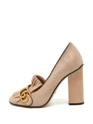 極美品　GUCCI グッチ GGマーモント キルティングレザー　サンダル Gucci Pre-Owned GGマーモント キルティング サンダル | ピンク