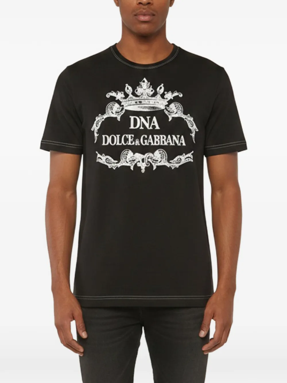 Dolce & Gabbana Pre-Owned DNA logo-print T-shirt - Nero