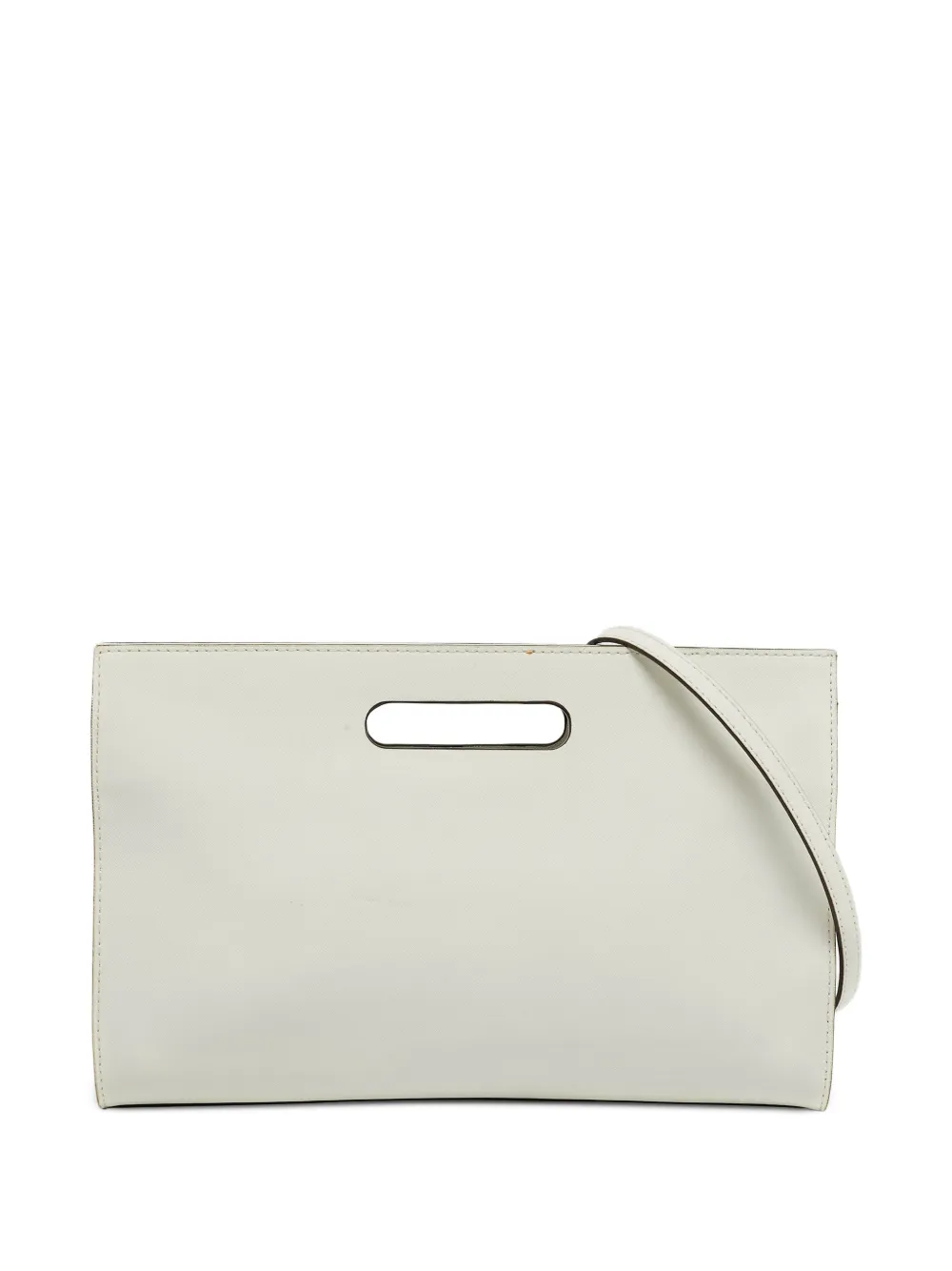 Pre-owned Michael Kors Vintage Tilda Cut-out Clutch Bag In White