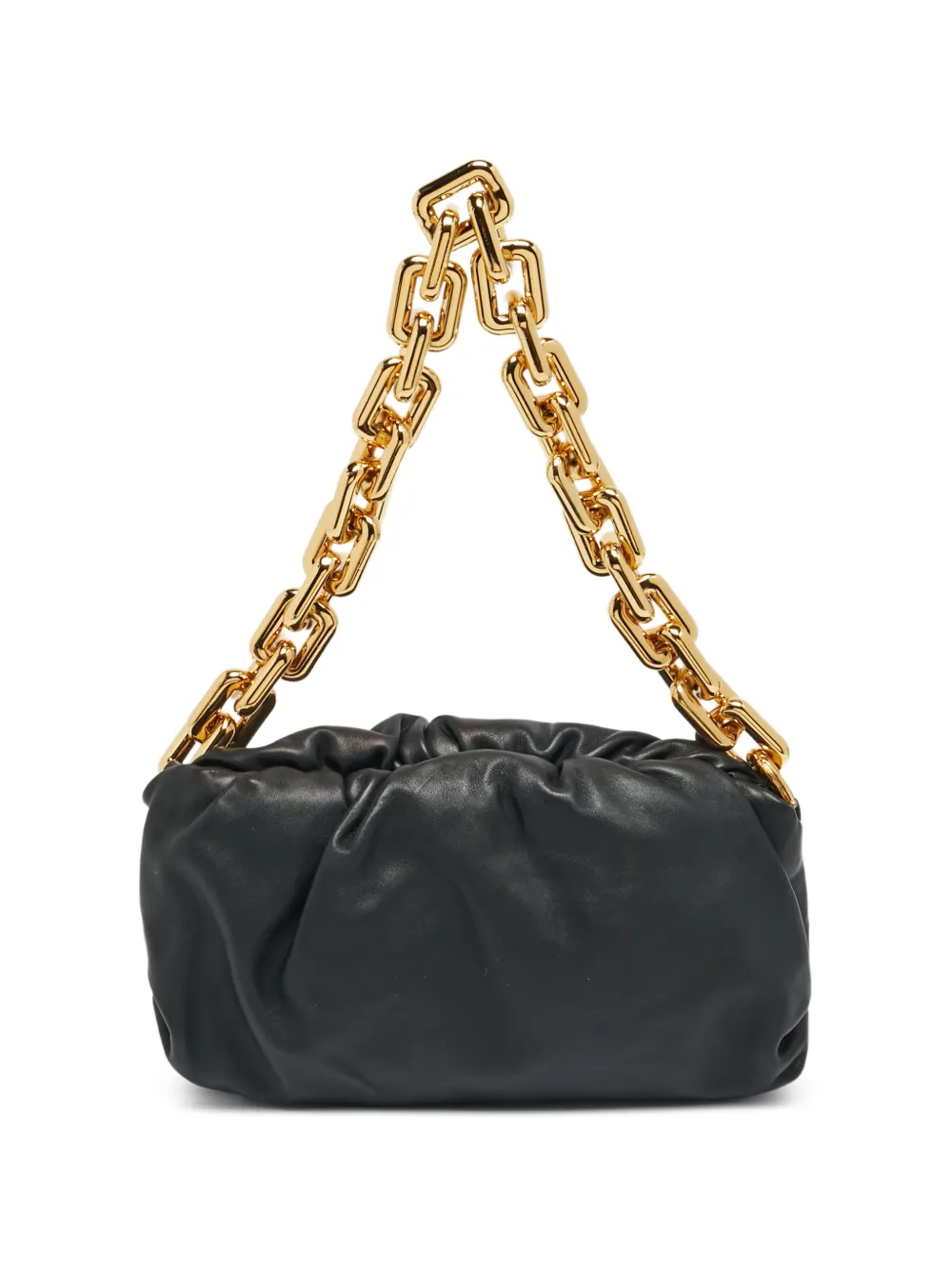 Bottega Veneta Pre-Owned The Chain Pouch leather clutch bag - Nero