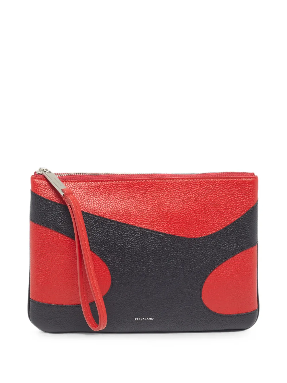 Ferragamo Pre-Owned leather wristlet clutch bag - Rosso