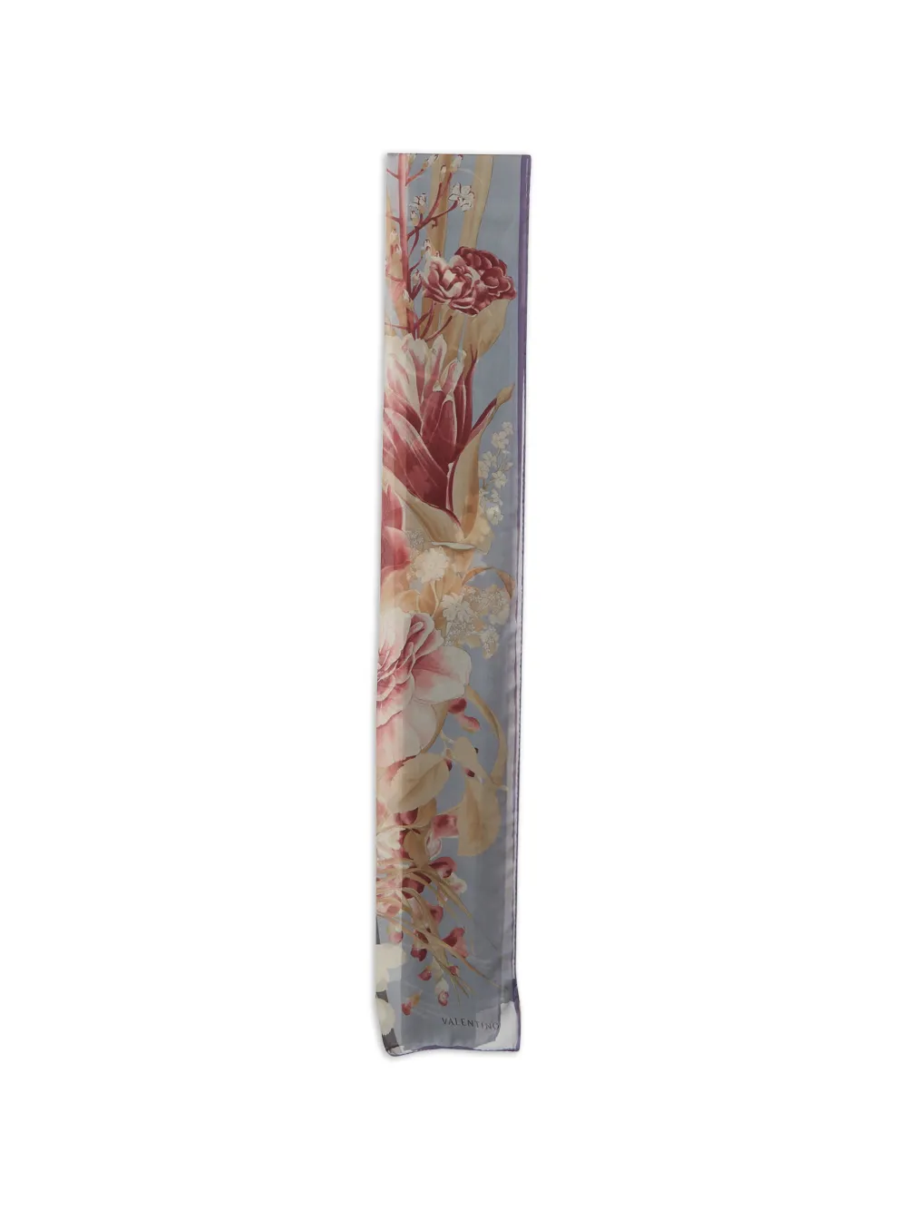 Valentino Garavani Pre-Owned Foulard con stampa a fiori - Blu