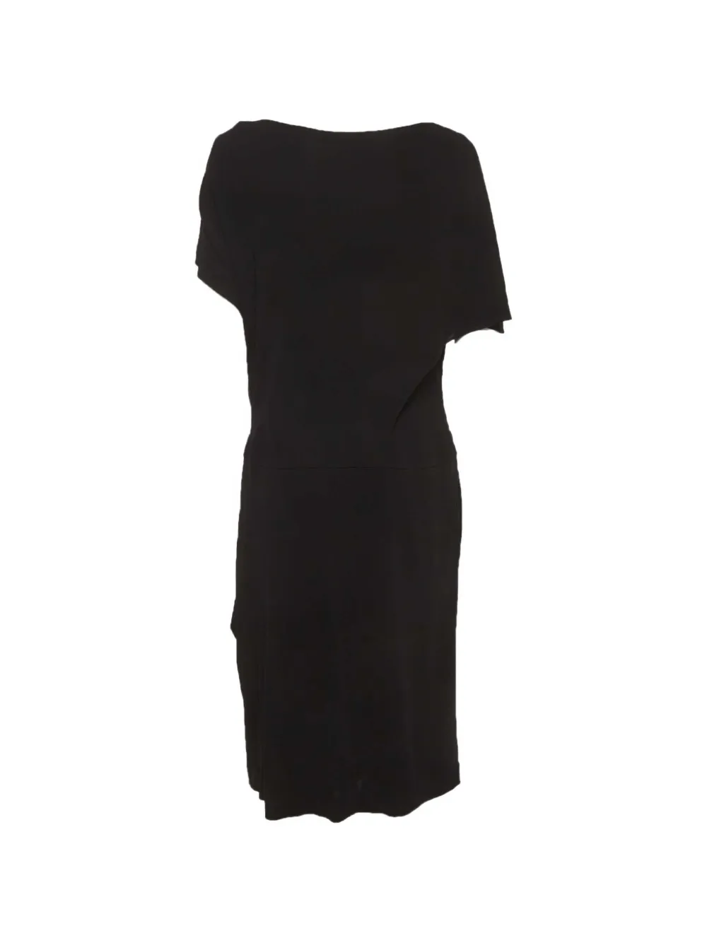 Escada Pre-Owned Abito midi drappeggiato - Nero