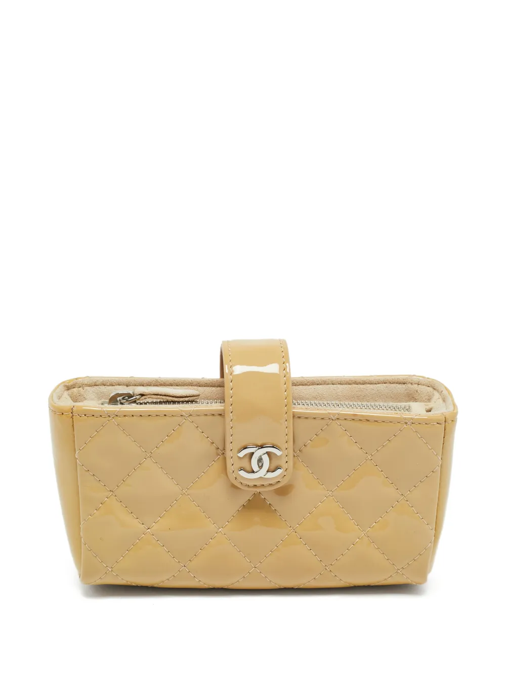 CHANEL Pre-Owned quilted O-Phone holder - Neutrals