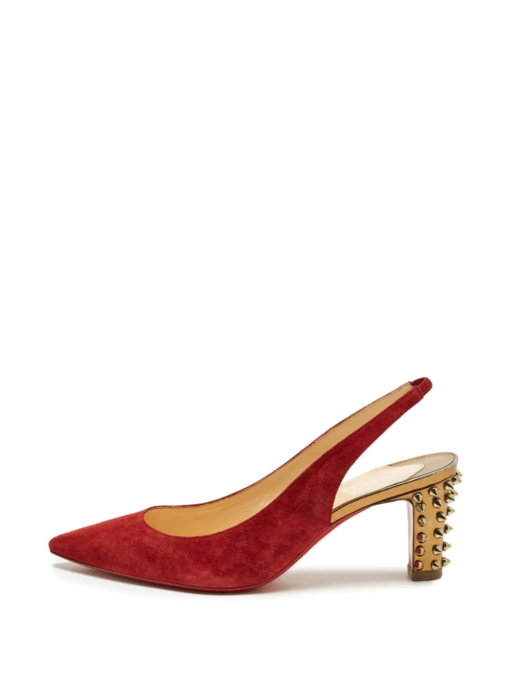 Christian Louboutin Pre-Owned Spike slingback pumps - Rot