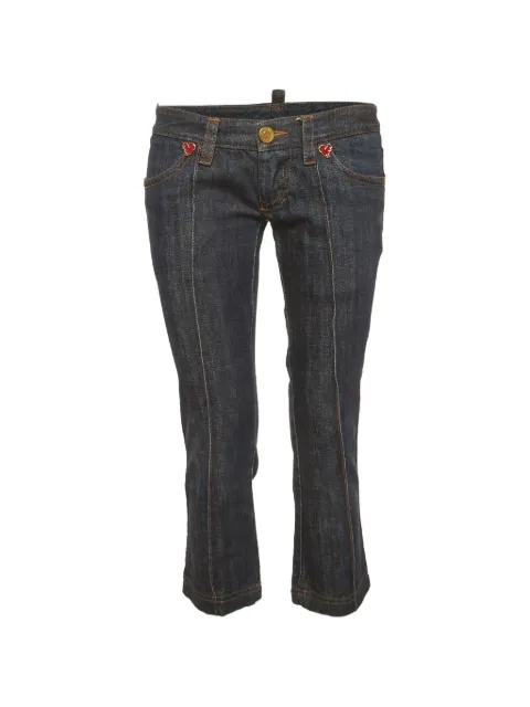 DSQUARED2 squirrel-motif cropped jeans
