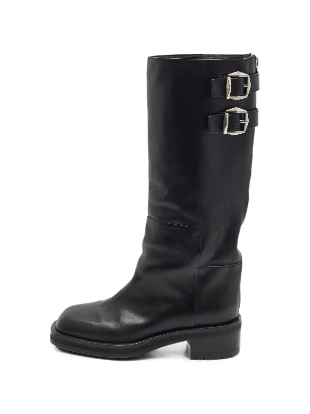 Jimmy Choo Pre-Owned Brooklyn buckled knee-high boots - Schwarz