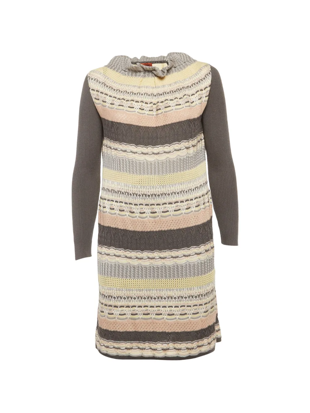 Missoni Pre-Owned zigzag knitted dress - Grigio